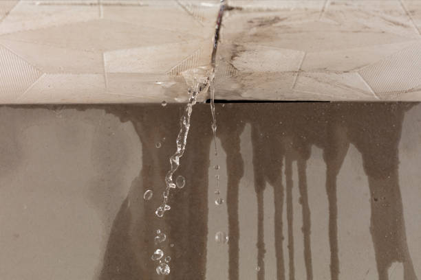 Professional Sewage Cleanup technician working in Benzonia, MI